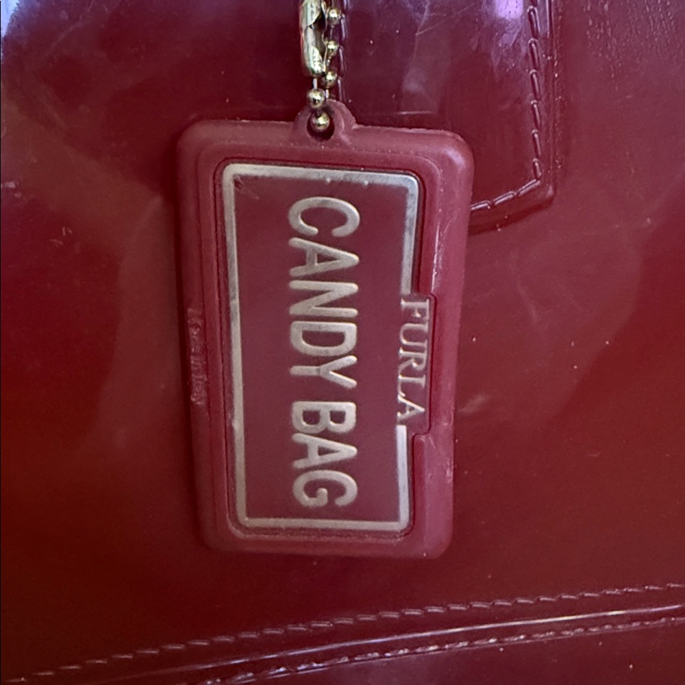 FURLA(VINTAGE)RED CANDY BAG - Picture 10 of 10
